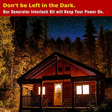 Load image into Gallery viewer, Generator Interlock Kit Compatible with Square D QO or Homeline 150 or 200 amp panels. 1 3/8 inches Spacing between main and generator breaker, Professional and Interlock Kit