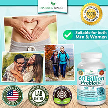 Load image into Gallery viewer, 60 Billion Probiotics for Women, Probiotics for Men - Guaranteed 10 Strains - Prebiotics & Digestive Enzymes, One A Day Supplement with Lactobacillus Acidophilus, Renew Mood Health - 30 Vegan Capsules