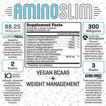 Load image into Gallery viewer, AMINO SLIM - Slimming BCAA Weight Loss Drink For Women, Vegan Amino Acids & L-Glutamine Powder for Post Workout Recovery & Thyroid Support | Appetite Suppressant, Metabolism Booster & Stress Relief