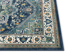 Load image into Gallery viewer, Well Woven Jada Blue Traditional Medallion Area Rug 5x7 (5'3" x 7'3")