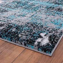Load image into Gallery viewer, Luxe Weavers Victoria Abstract Turquoise 9x12 Area Rug 9084