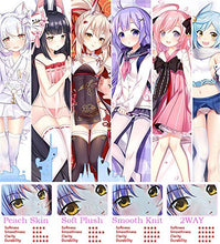 Load image into Gallery viewer, Moe Pillow Tsukiko Tsutsukakushi-The Hentai Prince and The Stony Cat Peach Skin (59inx19.6in) Japanese Pillowcases