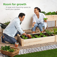 Load image into Gallery viewer, Best Choice Products 96x24x10in Outdoor Wooden Raised Garden Bed Planter for Vegetables, Grass, Lawn, Yard - Natural