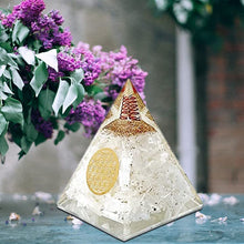 Load image into Gallery viewer, Orgone Pyramid | Selenite Orgonite Pyramid for Peace, Calm & Positive Energy | Healing Crystal Gemstone Pyramid | Orgone Pyramid Crystal - Handmade In India