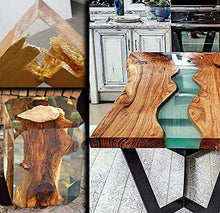 Load image into Gallery viewer, Epoxy-Resin-Crystal-Clear-Kit for Art, Jewelry, Crafts,Coating- 16 OZ Including 8OZ Resin and 8OZ Hardener | Bonus 4 pcs Measuring Cups, 3pcs Sticks, 1 Pair Rubber Gloves by PUDUO