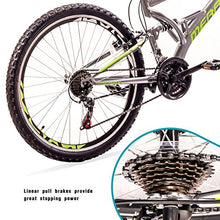 Load image into Gallery viewer, Merax FT323 Mountain Bike 21 Speed Full Suspension Aluminum Frame MTB Bicycle - 26 inch (Gray&Green)