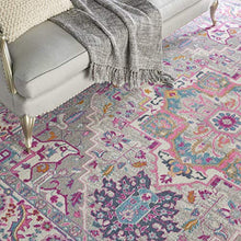 Load image into Gallery viewer, Nourison PSN20 Passion Persian Colorful Light Grey/Pink Area Rug 8' X 10'