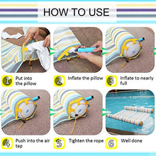 Load image into Gallery viewer, FindUWill Hammock Float Portable Swimming Pool Lounge Inflatable Water Pillow (2 Pack) 4-in-1 Multi-Purpose Inflatable Hammock (Saddle, Lounge Chair, Hammock, Drifter) Portable Pool Float