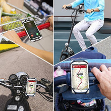 Load image into Gallery viewer, Bike Mount, Universal Bicycle Phone Holder, Adjustable Silicone Handlebar Mount Compatible with iPhone 11 Pro Max/8/7/6 Plus, Samsung S9/S8 Plus 4.5"-6.0", Ideal for Mountain Bikes and Motorcycle