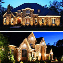 Load image into Gallery viewer, ZUCKEO Low Voltage Landscape Lights LED Landscape Lighting, 5W 12V Garden Pathway Lights Waterproof Warm White Walls Trees Flags Outdoor Landscape Spotlights with Stakes (8 Pack)