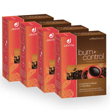Load image into Gallery viewer, Burn + Control Coffee, Premium 100% South American Arabica, Robusta Blend Coffee, Weight Management Herbs, Garcinia Cambogia and Yerba Mate, Javita