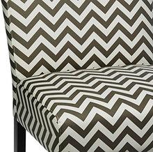 Load image into Gallery viewer, Red Hook Martina Contemporary Upholstered Armless Accent Chair - Grey Chevron