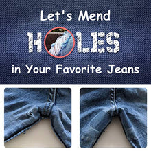 Load image into Gallery viewer, Iron on Patches for Clothing Repair 20PCS, Denim Patches for Jeans Kit 3" by 4-1/4", 4 Shades of Blue Iron On Jean Patches for Inside Jeans & Clothing Repair
