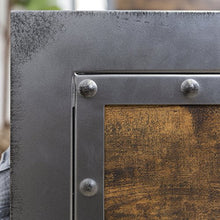 Load image into Gallery viewer, New Rustic Queen Industrial Wood and Metal Bed-Includes Head and Footboard