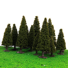 Load image into Gallery viewer, 15pcs Green Scenery Landscape Model Cedar Trees with Box