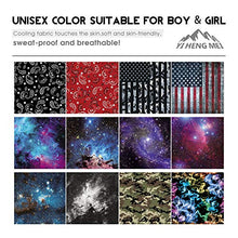 Load image into Gallery viewer, 4 PCS Kids Face Mask Neck Gaiters Full-Coverage Bandanas Headband Tube Neck for Boys Girls(B American Flag/Pack of 4, 7-10T/8.2713.39inch)