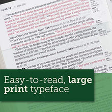 Load image into Gallery viewer, Tyndale NLT Life Application Study Bible, Third Edition, Large Print (Genuine Leather, Brown, Indexed, Red Letter) – New Living Translation Bible, Large Print Study Bible for Enhanced Readability