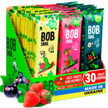 Load image into Gallery viewer, Snacks Variety Pack for Kids Adults - 30 Healthy Fruit Snacks Individual Packs for Kids Adults with Natural Strawberries Blackcurrant Apple and Pear Gluten-Free Vegan Low Carb Fruit Bar No Sugar Added