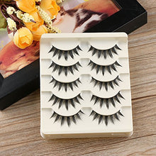 Load image into Gallery viewer, Okdeals 5 Pairs/set Trendy Women False Eyelashes Japanese Style Makeup Long Thick Eyelash Extension Beauty Cosmetic Tools