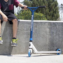 Load image into Gallery viewer, Pulse Performance Products KR2 Freestyle Scooter - Beginner Kick Pro Scooter for Kids - Blue