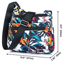 Load image into Gallery viewer, STUOYE Nylon Multi-Pocket Crossbody Purse Bags for Women Travel Shoulder Bag (1901 Lily)