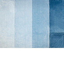 Load image into Gallery viewer, PAVILIA Flannel Fleece Ombre Throw Blanket for Couch | Super Soft Cozy Microfiber Couch Blanket | Gradient Decorative Accent Throw | All Season, 50x60 Inches Turquoise Blue