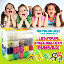 Load image into Gallery viewer, LITTLE VISIONARY 30,000 Fuse Beads - Deluxe Hama Bead Kit Includes 6 Pegboards, Tweezers, Ironing Paper, Travel Case (30,000)