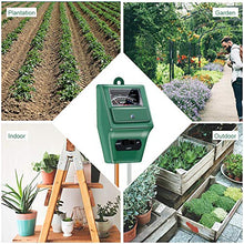 Load image into Gallery viewer, SONKIR Soil pH Meter, MS02 3-in-1 Soil Moisture/Light/pH Tester Gardening Tool Kits for Plant Care, Great for Garden, Lawn, Farm, Indoor & Outdoor Use (Green)