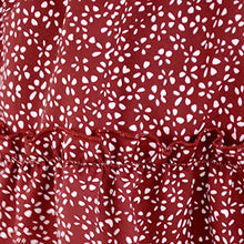 Load image into Gallery viewer, aihihe Women Teen Girl Boho Floral Print Flared Short Skirt Polka Dot Pleated Mini Skater Skirts