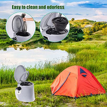 Load image into Gallery viewer, MaMahome Portable Toilet Camping Toilet, Upgraded Travel Toilet, with Detachable Inner Bucket and Detachable Toilet Paper Holder, Detachable Toilet Paper Holder (Gray), Large, (D-1PC-Grey)