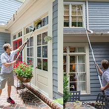 Load image into Gallery viewer, DocaPole Window Squeegee and Scrubber Combo Attachment, 3 Squeegee Blades Included, Compatible with Any DocaPole