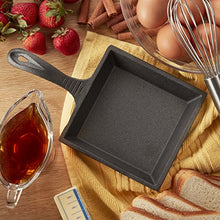 Load image into Gallery viewer, CasaModa Pre-Seasoned Cast Iron Mini Square Fry Pan, 5-Inch,Small
