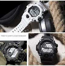 Load image into Gallery viewer, KXAITO Men's Watches Sports Outdoor Waterproof Military Watch Date Multi Function Tactics LED Alarm Stopwatch (14_White)