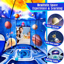 Load image into Gallery viewer, PigPigPen 3pc Kids Play Tent for Boys with Ball Pit, Crawl Tunnel, Rocket Ship Tents for Toddlers, Baby Space World Playhouse Toys, Boys Indoor& Outdoor Play House, Perfect Kid’s Gifts