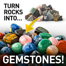 Load image into Gallery viewer, NATIONAL GEOGRAPHIC Hobby Rock Tumbler Kit - Rock Polisher for Kids & Adults, Noise-Reduced Barrel, Grit, 2.5 Pounds Raw Gemstone & Jasper Mix, Great STEM Hobby Kit