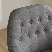 Load image into Gallery viewer, LSSBOUGHT Contemporary Stylish Button-Tufted Upholstered Accent Chair with Solid Wood Legs (Gray)