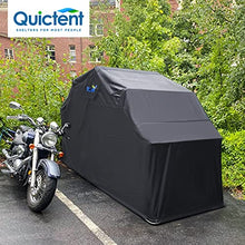 Load image into Gallery viewer, Quictent Heavy Duty Motorcycle Shelter Shed Cover Storage Garage Tent with TSA Code Lock & Carry Bag, Small Size