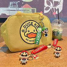 Load image into Gallery viewer, 2 pcs Super Mario Rubber Keychains,wopin-Rubber Quality Keychains Key Chain Creative Cartoon Keychain, Cute Mario Figure, Boy Fashion Pendant Gift