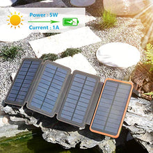 Load image into Gallery viewer, ADDTOP Solar Charger 25000mAh Portable Solar Power Bank with Dual 2.1A Outputs Outdoor External Battery Pack Compatible Most Smart Phones, Tablets and More