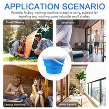 Load image into Gallery viewer, 10L Portable Mini Washing Machine, Folding Turbo Washing Compact Ultrasonic Turbine Washer Lightweight Travel Laundry Washer USB Powered Camping Apartments Dorms RV Business Trip Clothes…