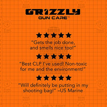 Load image into Gallery viewer, Grizzly Grease CLP | All-in-One Gun Cleaner, Lubricant, Protectant | USDA Certified Bio-Based Gun Oil Alternative | Exceeds 5 MIL-SPEC Technical Standards | 4 Oz. Leak-Proof Container