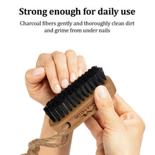 Load image into Gallery viewer, Set of Hemp Back Washer & Wooden Cleaning Finger Nail Brush