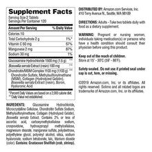 Load image into Gallery viewer, Amazon Brand - Solimo Glucosamine Chondroitin Complex with MSM, 240 Tablets, Glusosamine 1500mg, Chondroitin/MSM Complex 1103mg, Four Month Supply
