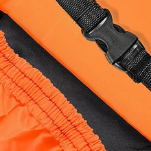 Load image into Gallery viewer, Motorcycle Cover Lance Home Motorbike Waterproof Dustproof Outdoor Cover Black&Orange for Honda Kawasaki Suzuki Yamaha Harley Davidson (XL, 245x105x125cm)