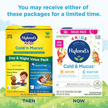 Load image into Gallery viewer, Kids Cold Medicine and Mucus Relief for Ages 2+, Hylands 4 Kids Cold 'n Mucus, Day and Night Value Pack, Syrup Cough Medicine for Kids, Nasal Decongestant and Allergy Relief, 4 Fl Oz Each