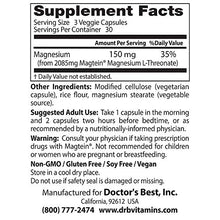 Load image into Gallery viewer, Doctor's Best, Brain Magnesium Vegetable Capsules, 90 Count