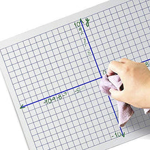 Load image into Gallery viewer, Dry Erase XY Axis Lap Board 9”X12” | Interactive Learning Coordinate Grid Whiteboard (Double Sided)
