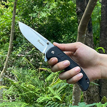 Load image into Gallery viewer, NedFoss Folding Pocket Knife with Durable G10 Handle, Survival Knife SpeedSafe Assisted Opening with Flipper, Premium Stainless Steel Blade, Pocket Clip for Outdoor, Camping and Hiking (Black Shark)