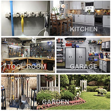 Load image into Gallery viewer, 2 Pack Imillet Mop and Broom Holder, Wall Mounted Organizer-Mop and broom Storage Tool Rack with 5 Ball Slots and 6 Hooks (Gray)