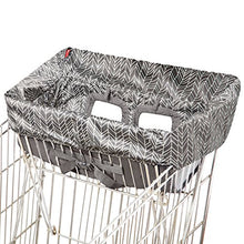 Load image into Gallery viewer, Skip Hop Baby Shopping Cart & High Chair Cover: Machine Washable Cart Liner with Padded Seat, Grey Feather